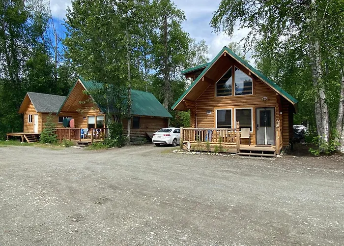 Talkeetna Log Cabin With Hot Tub Unit 2
